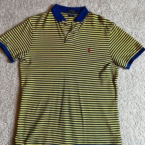 Striped blue and yellow Polo Ralph Lauren Golf Polo - Small